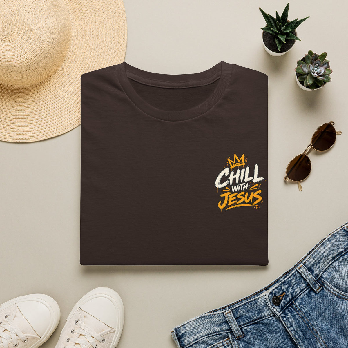 Chill with Jesus T‑Shirt — Casual Faith Graphic Tee
