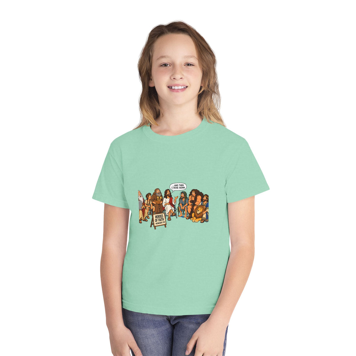 Youth Tee — Cute Cartoon Animal Parade "Free Hugs" Graphic