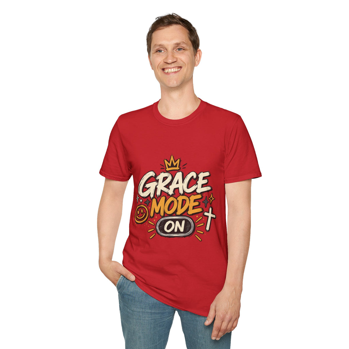Grace Mode On T-Shirt — 'Chosen' Christian Faith Graphic Tee
