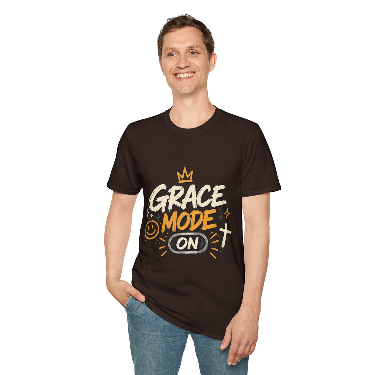 Grace Mode On T-Shirt — 'Chosen' Christian Faith Graphic Tee