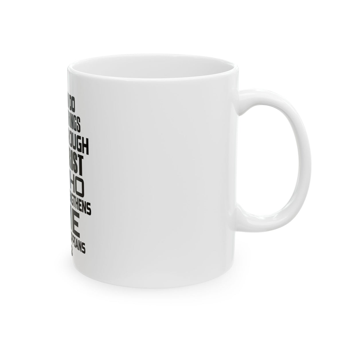 Christian Faith Mug – I Can Do All Things Through Christ – Lion Coffee Mug