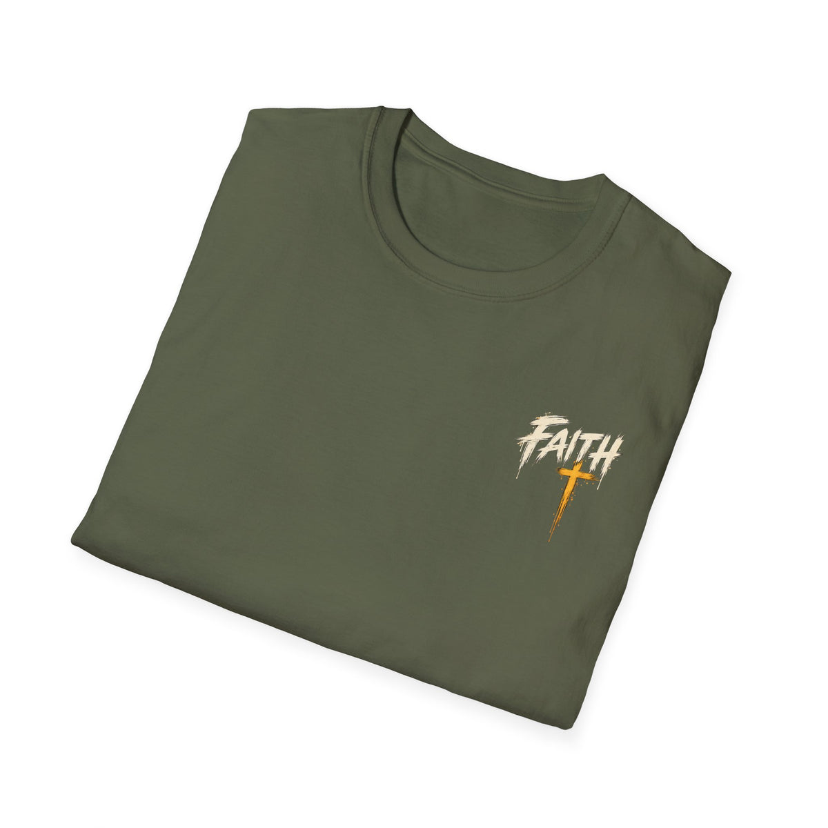 Faith Can Move Mountains T‑Shirt — Christian Cross Mountain Graphic Tee