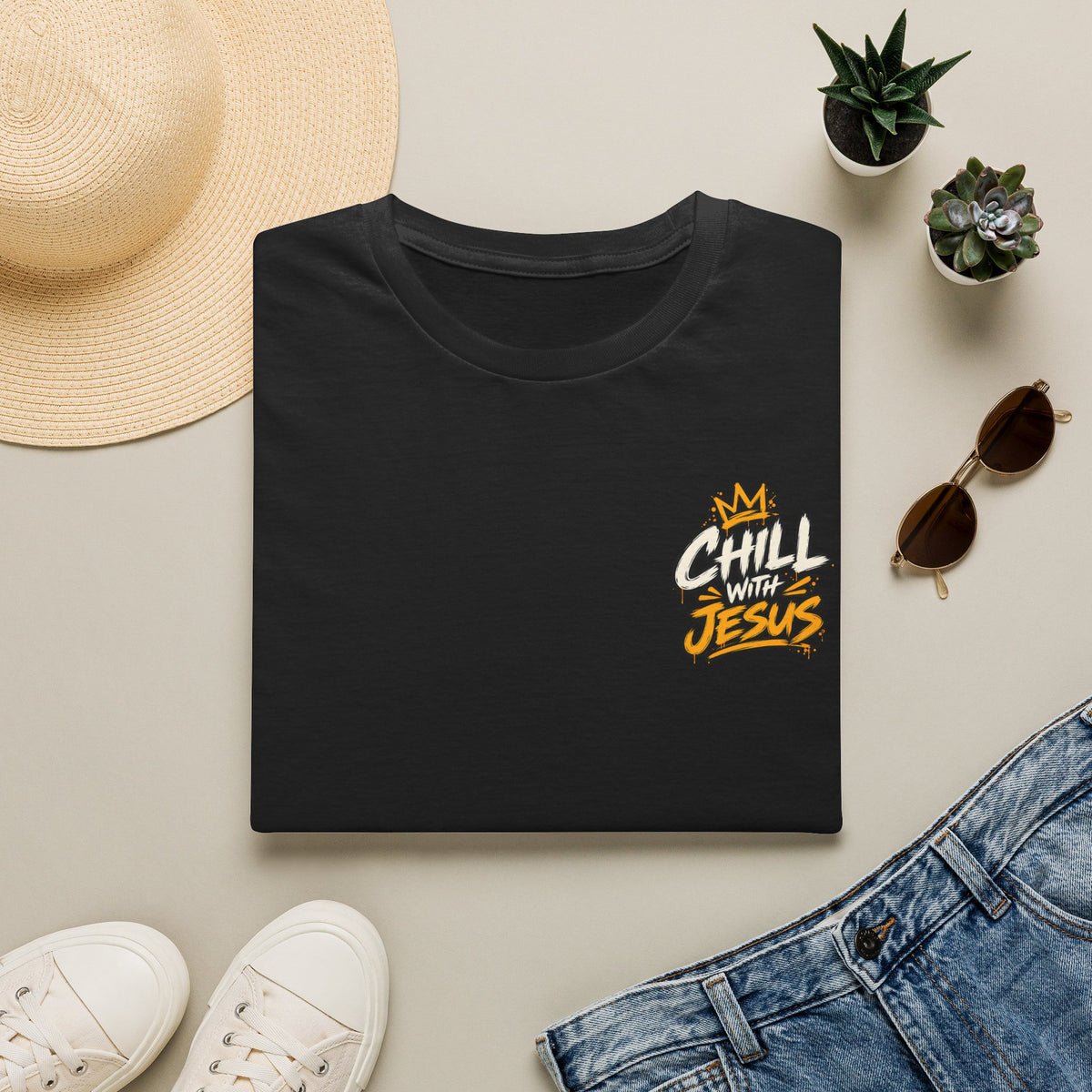 Chill with Jesus T‑Shirt — Casual Faith Graphic Tee