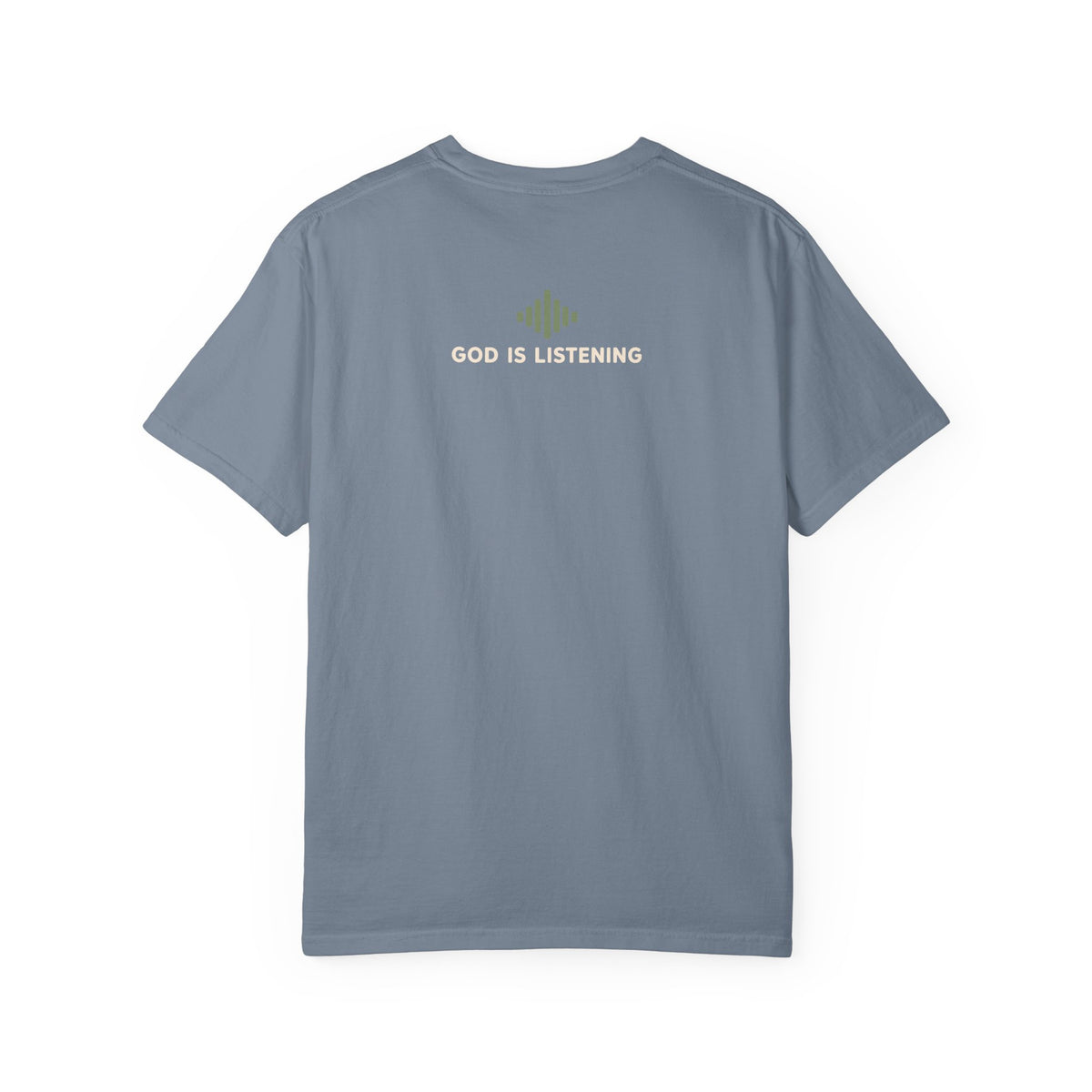 BRB, Praying T-Shirt — Christian Faith Graphic Tee (God Is Listening)