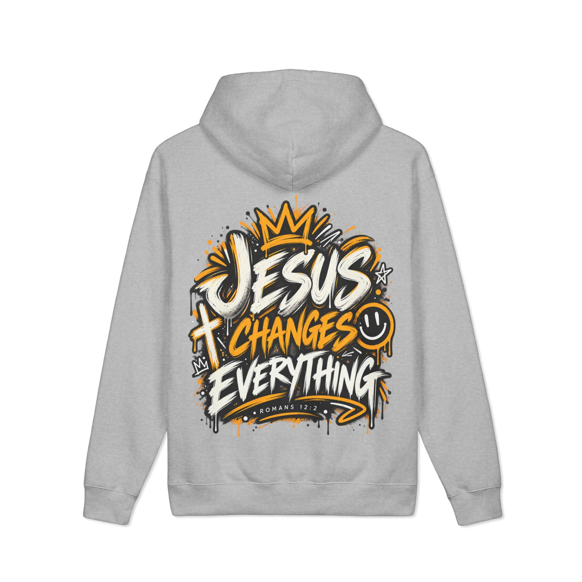 Jesus Changes Everything Hoodie — Christian Faith Graphic Hoodie