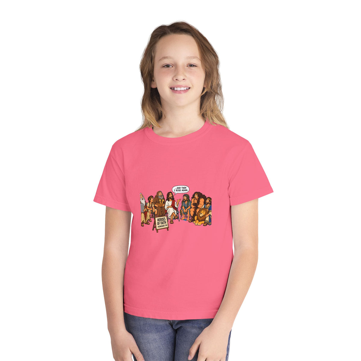 Youth Tee — Cute Cartoon Animal Parade "Free Hugs" Graphic