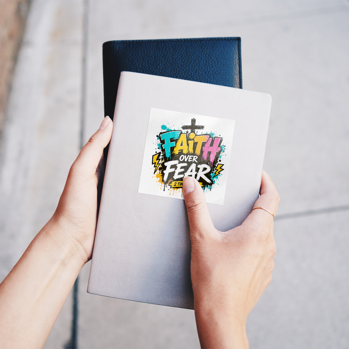 Faith_Over_Fear_Sticker__Christian_Fait_WhiteSquareSticker_Notebook_Mockup.png_16192237